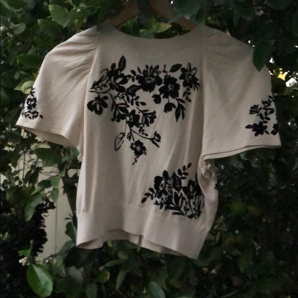 Anthropologie flounce sleeve cardigan. - Picture 2 of 6